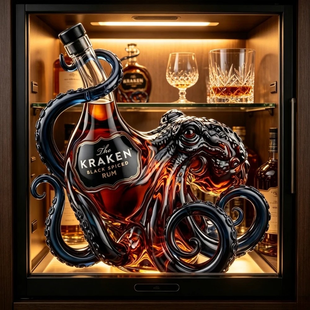 Vintage Kraken Octopus Rum Bot - Vintage Collectible Bottles review and price