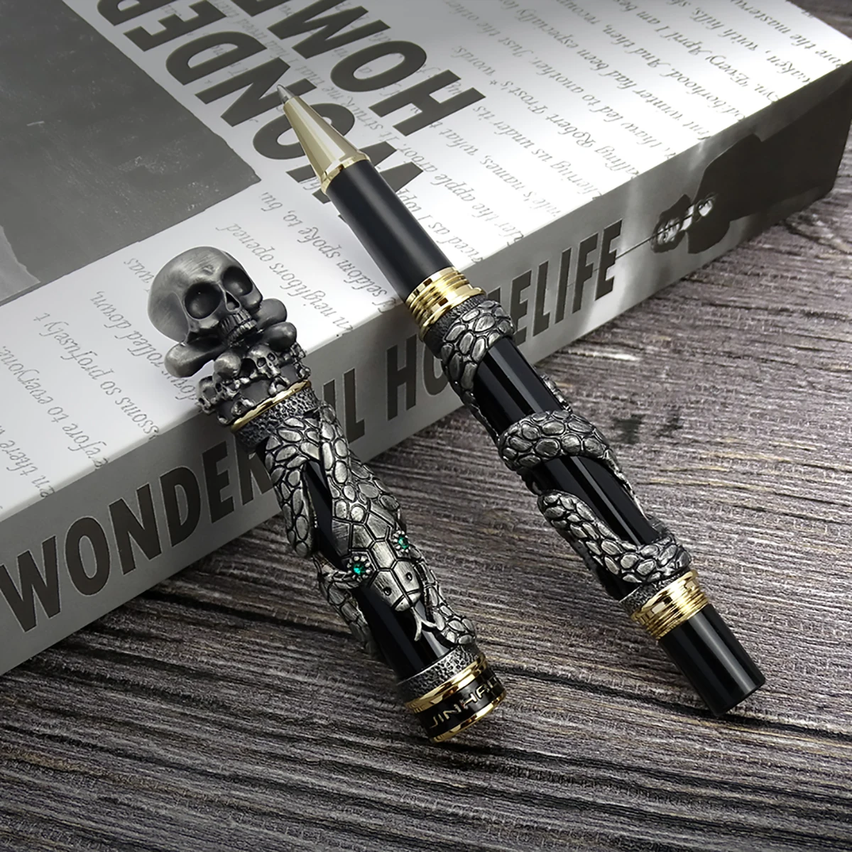 Jinhao Metal Vintage Rollerbal - Vintage Collectible Pens review and price