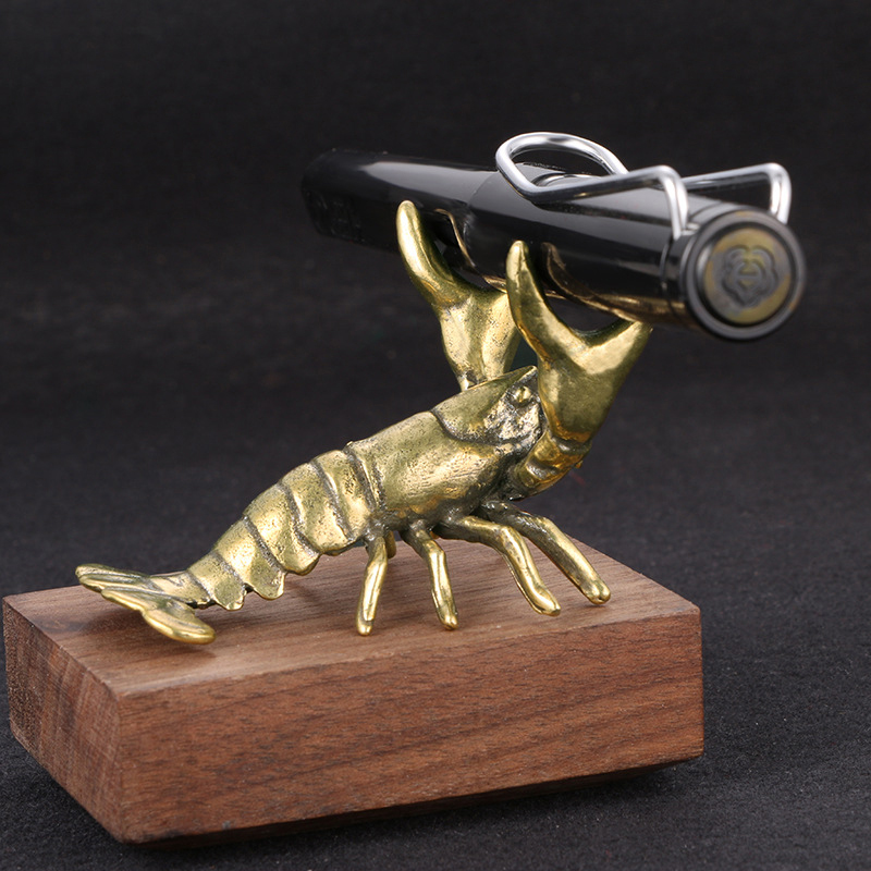 【F】Solid Brass Crayfish Orname - Vintage Collectible Pens review and price