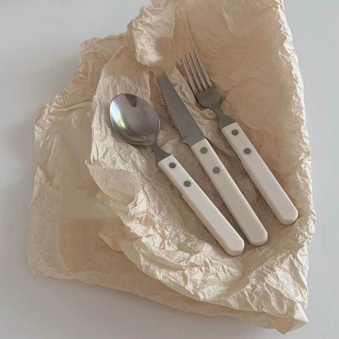 French Vintage Milk White Retr - Vintage Collectible Spoons review and price